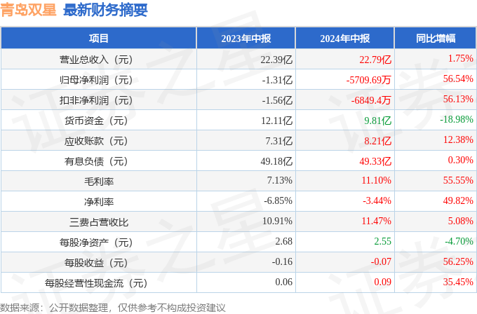 青岛双星:青岛星微国际投资有限公司已审财务报表截至2024年6月30日止6个月期间、2023年度及2022年度