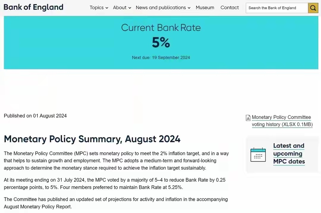 英国央行行长：英国债市最严重时期已过 不会过快过大幅度降息